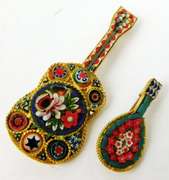 3 Vintage Italian Micro Mosaic Pin