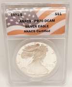 PF70 ASE proof silver coin