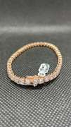 GORGEOUS 8.64CT  LAB GROWN 18K ROSE GOLD DIAMOND TENNIS BRACELET