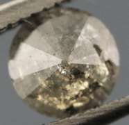 Sunning .32ct smooth cut real gray Diamond solitaire