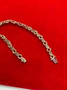 LADIES 10K GOLD AND DIAMOND BRACELET