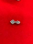 14K WHITE ND YELLOW GOLD DIAMOND PENDANT