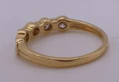 14kt Solid Yellow Gold Diamond Band