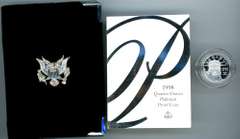 1998 Proof $25 Platinum Coin in Original Velvet Box