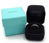 Tiffany & Co. Diamond T Wire Ring in 18K