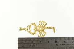 14K Yellow Gold 3D Articulated Scorpion Scorpio Astrology Pendant