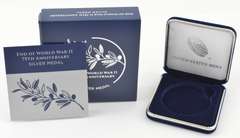 2020 End Of WWII 75th Anniv Silver Medal David Ryder COA NO COIN