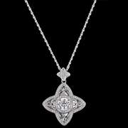 Star Dancing stone Pendant in sterling Silver