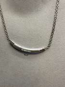 14K WHITE GOLD AND DIAMOND NECKLACE