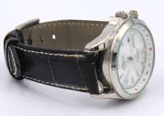 Seiko Automatic 20 Bar Watch with Black Leather Strap