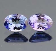 Gorgeous blue violet 1.95ct Tanzanite pair