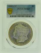 1882-CC Morgan Silver Dollar PCGS MS63