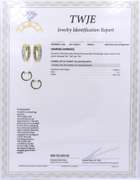 Dreamy Yellow Gold Channel Set Diamond Hoop Earrings