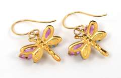 14k Butterefly Topaz Earrings