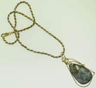 Vintage 925 Sterling Silver Signed Pendant on Chain
