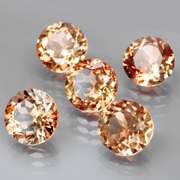 Gorgeous 11.67ct Imperial Topaz set of solitaires
