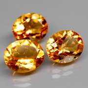 Awesome 10.11ct top golden eye clean Citrine set