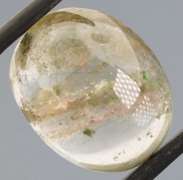 All natural 19.14ct rutilated Ghost Quartz