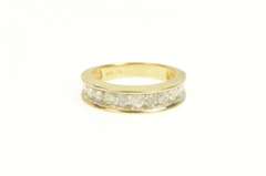 14K Yellow Gold 1.25 Ctw Diamond Channel Wedding Band Ring