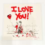 Extremely Rare and Collectable Signed Mr. Brainwash- I Love You