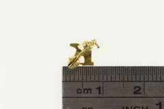 10K Yellow Gold K Kappa Greek Letter Fraternity Lapel Pin/Brooch