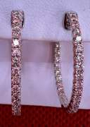 STUNNING 14K WHITE GOLD EARRINGS WITH 1.25 CARAT OF DIAMOND