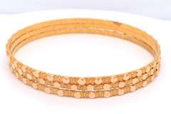 Group Lot of 3 20kt Yellow Gold Bangles