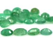 Oval cut 7.56ct Zambian Emerald set