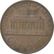 Lincoln Memorial Cent Counter Brockage Error