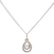 Eyecatching White Gold 1.25ct Diamond Pendant on Chain