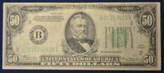 Series 1934 $50 Federal Reserve Note, Circulated.