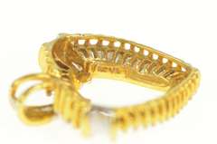 10K Yellow Gold 2.00 Ctw Baguette Diamond Heart Love Pendant
