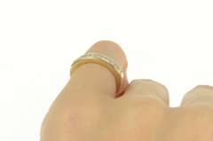 14K Yellow Gold 0.50 Ctw Diamond Princess Cut Wedding Band Ring