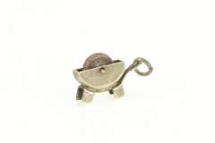 Sterling Silver 3D Articulated Stone Grinder Blacksmith Charm/Pendant