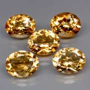Ravishing 11.82ct 5pc golden Citrine set