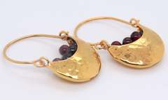 925 Sterling Silver Signed Basket Dangle Earrings