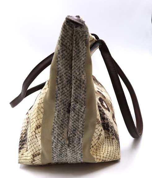 Longchamp Le Pilage Python Print Shoulder Bag