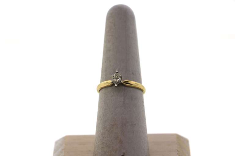 Classic Solitaire Oval Diamond Ring with 14k Gold