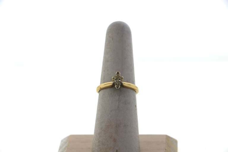 Impeccable Oval Diamond Ring with 14k Gold