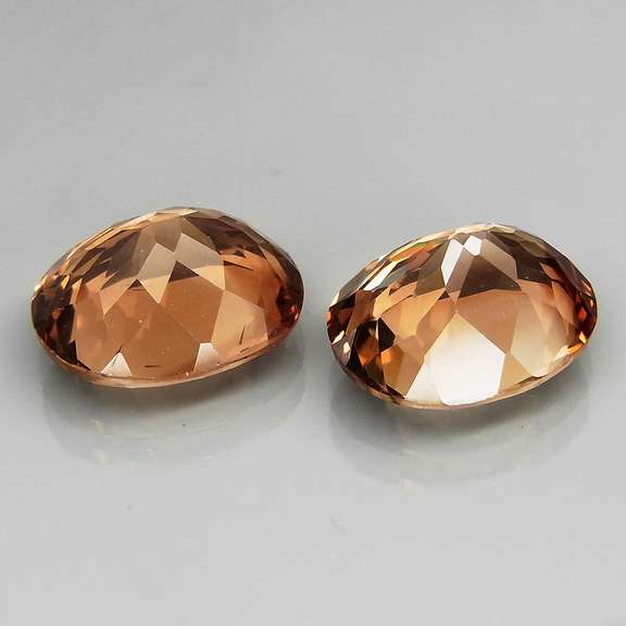 Well matched 11.98ct Imperial Topaz pair