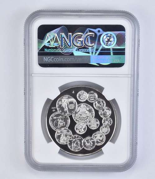 PF69 UCAM (1993) P US Mint Bicentennial 38mm Silver Coin - Graded NGC