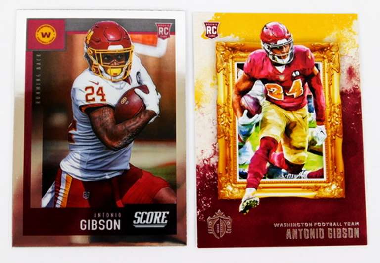 2 Antonio Gibson 2020 Panini Rookie Football Cards