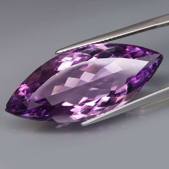 Marquise cut 19.18ct big Bolivian Amethyst