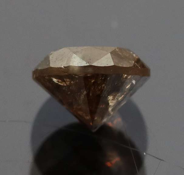 Glistening 1.18ct black calico Diamond solitaire