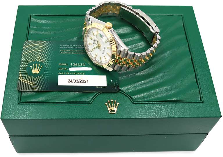 Rolex Datejust Two Tone 18kt Gold Watch