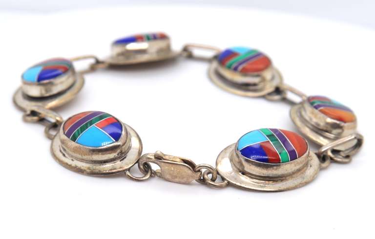 Sterling Silver Turquoise Bracelet