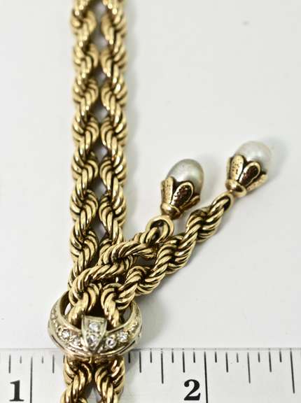 Wonderful Heavy Vintage 14K Rope Bracelet