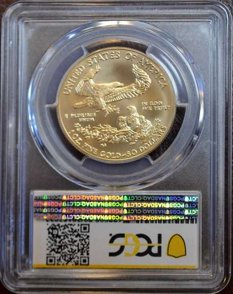 2018-W $50 Burnished Gold Eagle PCGS SP70