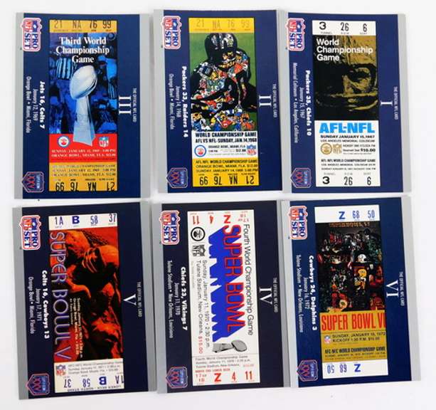 1990 Super Bowl XXV Silver Anniversary Card Set