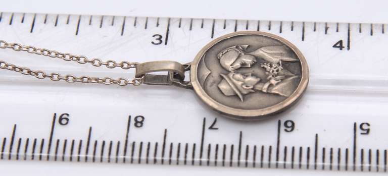 Vintage Sterling Silver Pendant on Chain